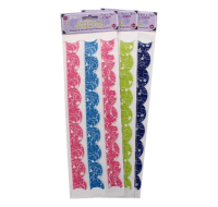 Floral Embossed Scrapbook Stickers