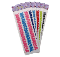 Scrapbook Sticker Floral Embossed Design