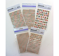 Mini kraft letters and numbers retro medley