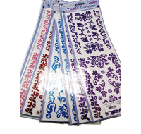 Floral vine scrapbook glitter transfers for crafts