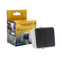 IP54 outdoor heavy duty 2 gang 2 way switch