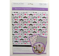 Decorative Crop-it Stickers Moustache design