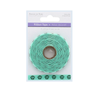 Mint cupcake design ribbon tape 1cm x 2.75M