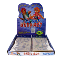 TEMPORARY TATTOO BODY ART LASER SILVER