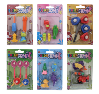 Gomz Erasers Blister Card 21 Designs
