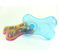 Bonita Double Pet Bowl in white