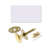 Oval thumb turn with a gold colour finish