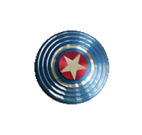 Captain America Blue Metal Fidget Spinner