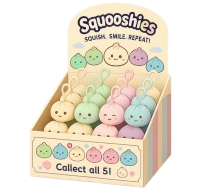 Squooshies Dumpling Soft Keychains Box