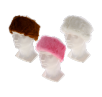 Assorted Faux Fur Hairbands Multi-Colour
