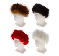 Assorted fashion faux fur hairbands