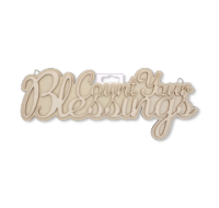 12in DIY 3D 'Count Your Blessings' Plaque 7mm