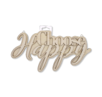12in DIY 3D Plaque 7mm 'Choose Happy'