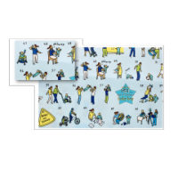 Gift Wrap Paper Blue 101 Joys Of Having A Baby Boy