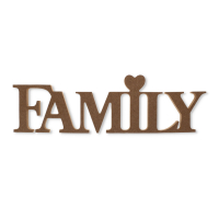 Wholesale MDF Family Word Standing Decor
