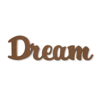 12in Standing MDF Dream Decor Word