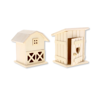 DIY WOODEN BARN AND OUTHOUSE KIT