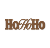Standing MDF HoHoHo Christmas Decor Word