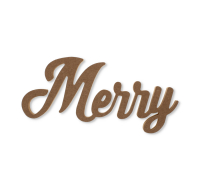MDF Standing Decor Word Merry