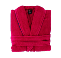 Burgundy Velour Signature Bathrobe