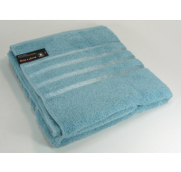 Aqua Blue Satin Bath Sheets