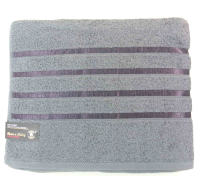 Satin Bath Sheets in Steel Colour
