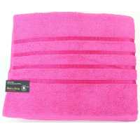 Satin Bath Towels Fuschia