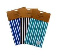 Cotton Apron with PVC Waterproof Coating, 3 Assorted Designs