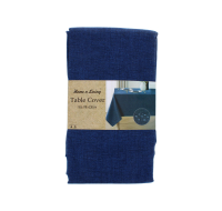 EASY-CARE BLUE TABLE COVER 178 X 230 CM
