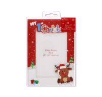 Baby’s First Christmas Photo Frame Cards 8 Pack