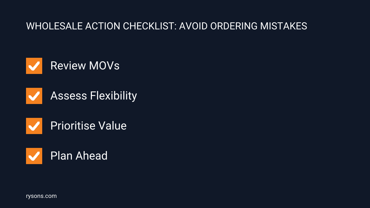 5 Wholesale Ordering Mistakes Costing You Money