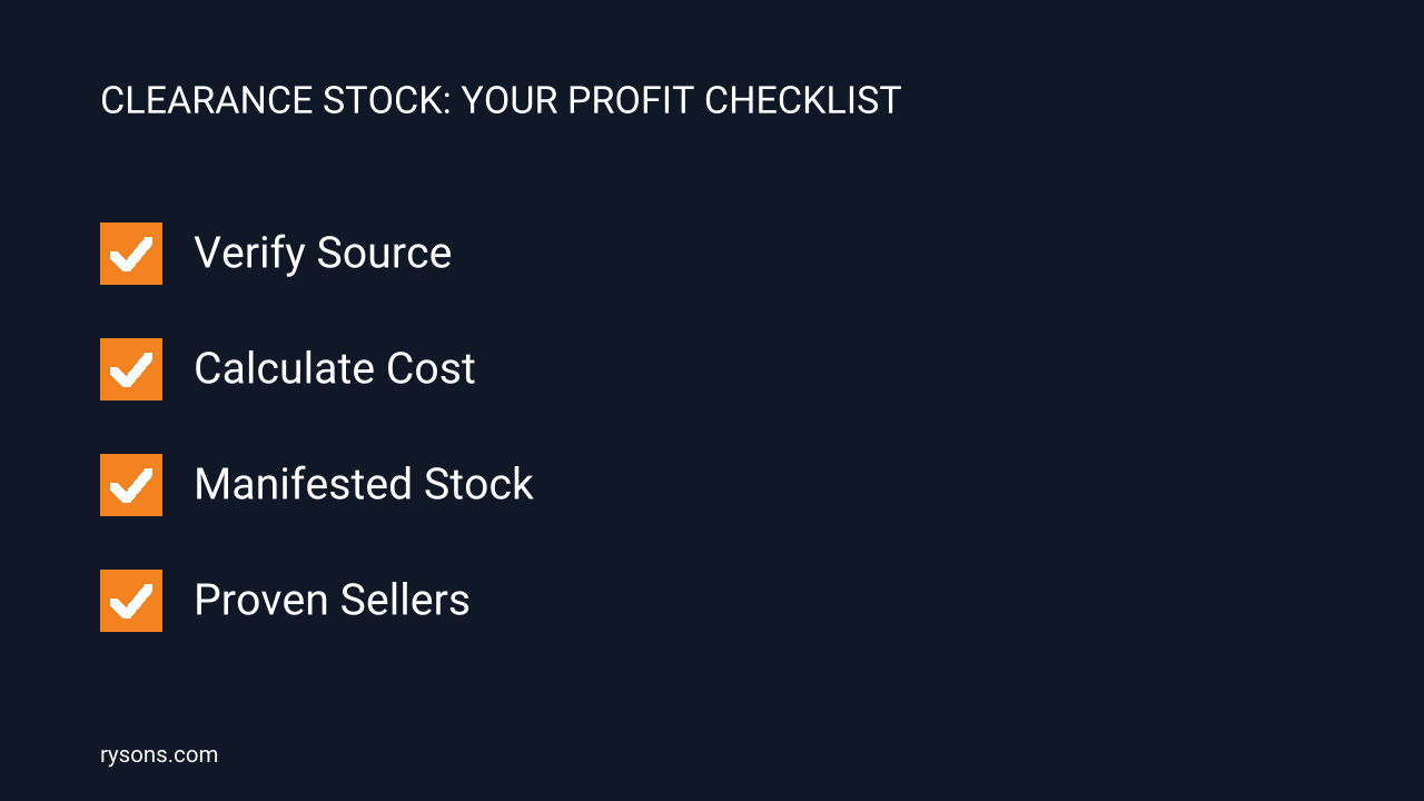 Clearance Stock: Maximise Profit, Not Problems