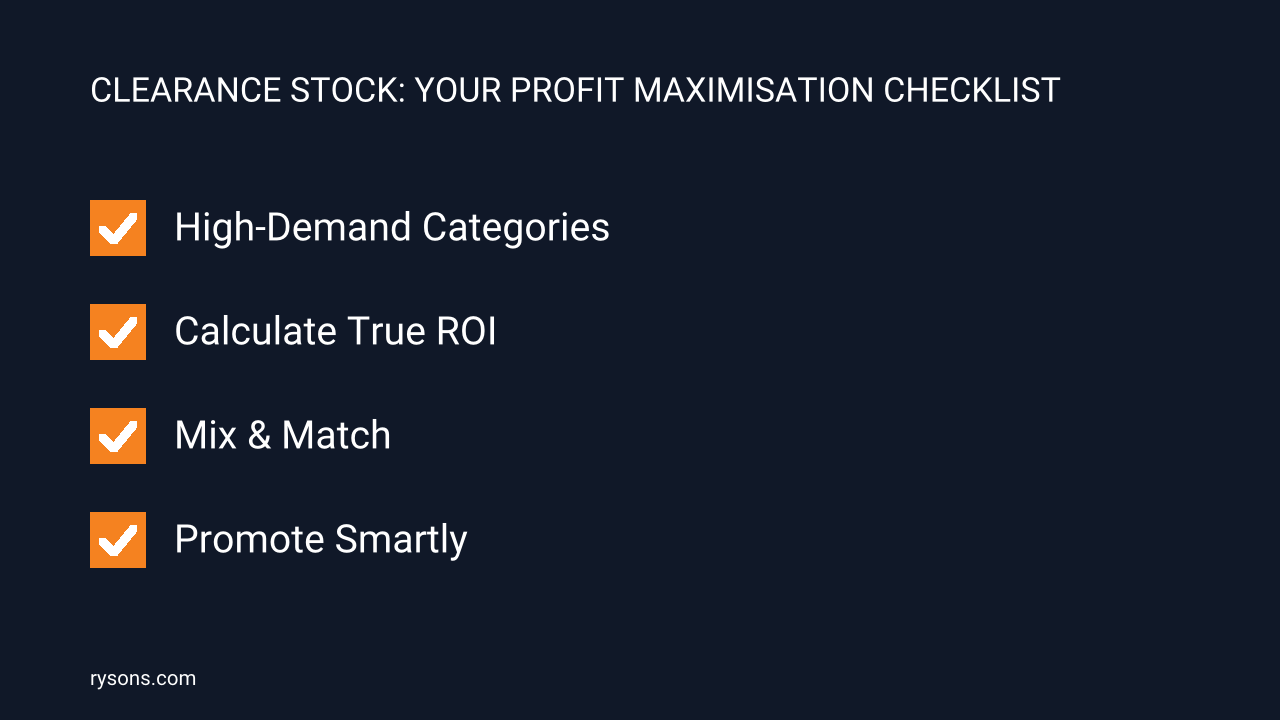 Clearance Stock: Double Your Profit Margins
