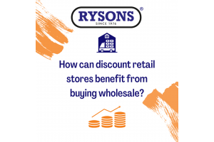 How can discount retail stores benefit from buying wholesale?