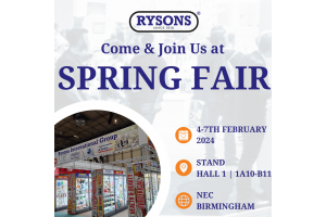 Rysons exhibiting at Spring Fair 2024