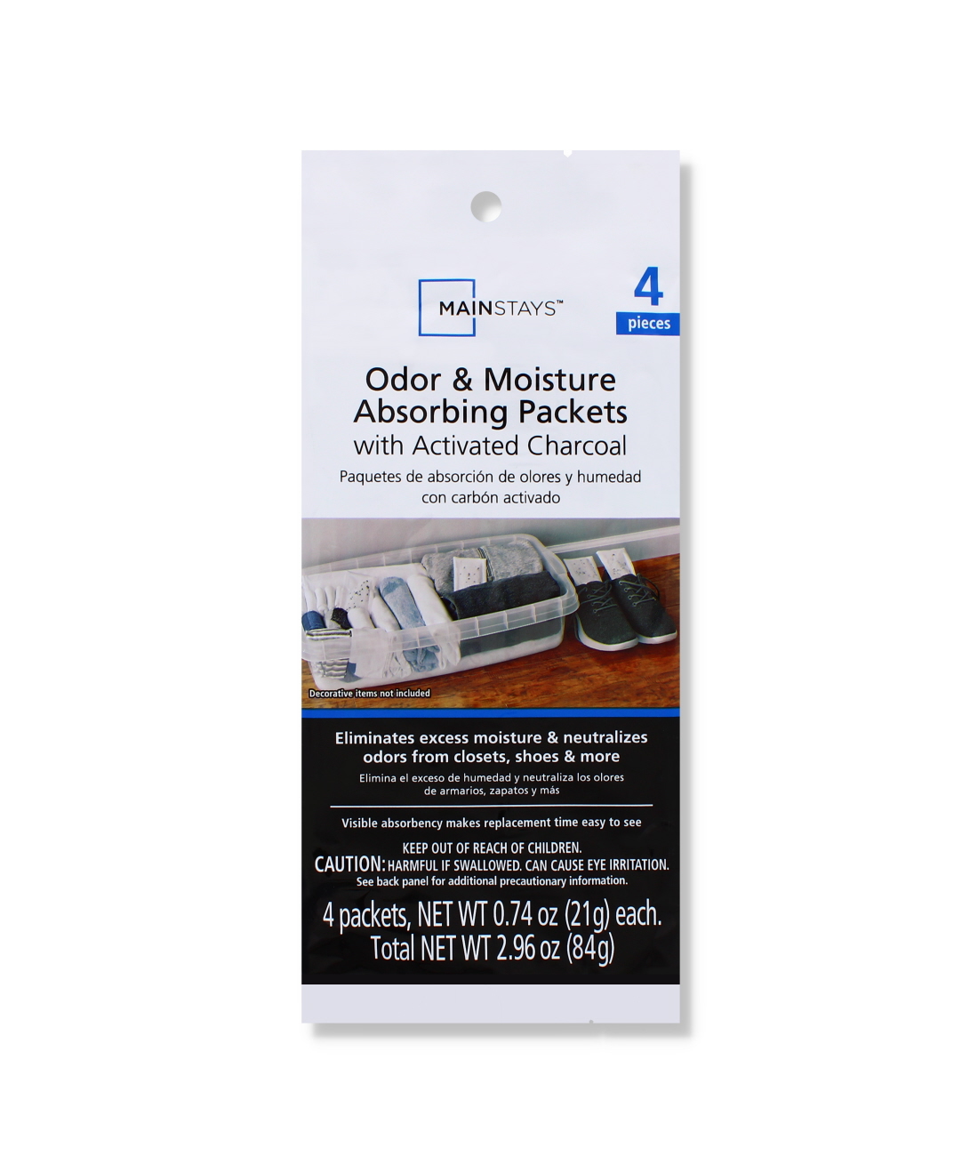 Odour & Moisture Absorbing Packets 4 Pcs