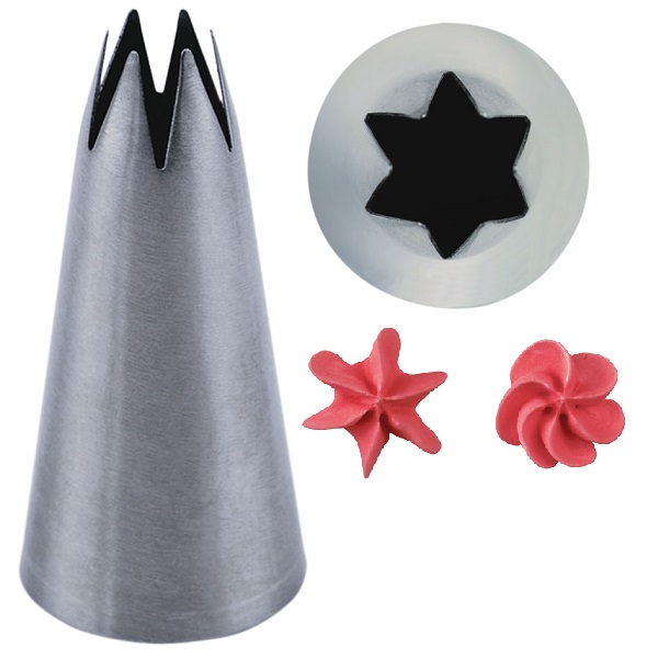 Open Star Cake Decorating Nozzle 
