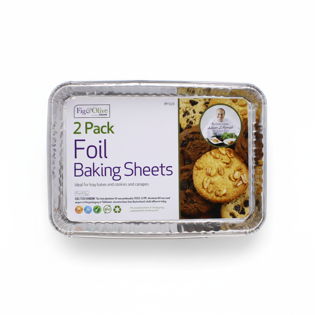 Two Non-Stick Baking Foil Sheets