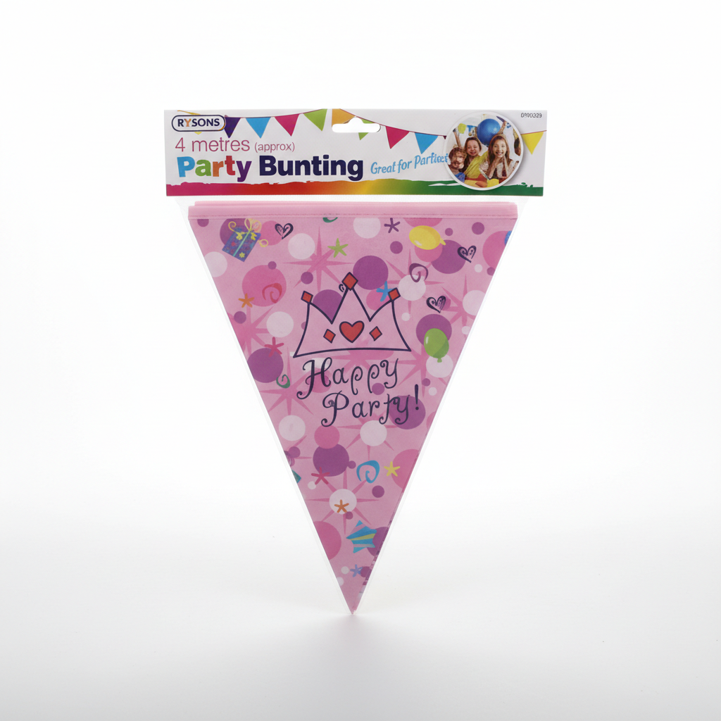 4 Metre Assorted Party Bunting