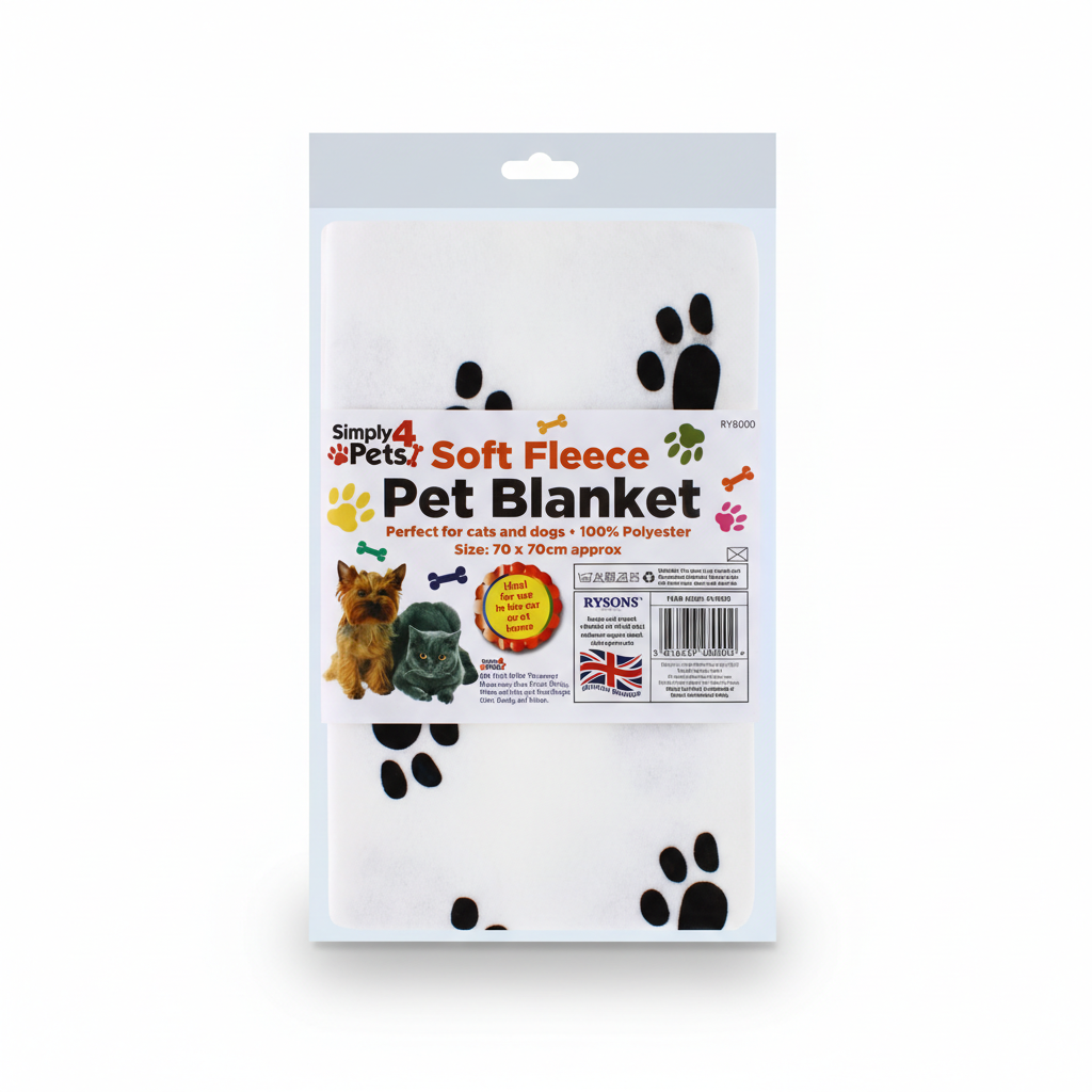 Cosy Fleece Pet Blanket - 70x70cm