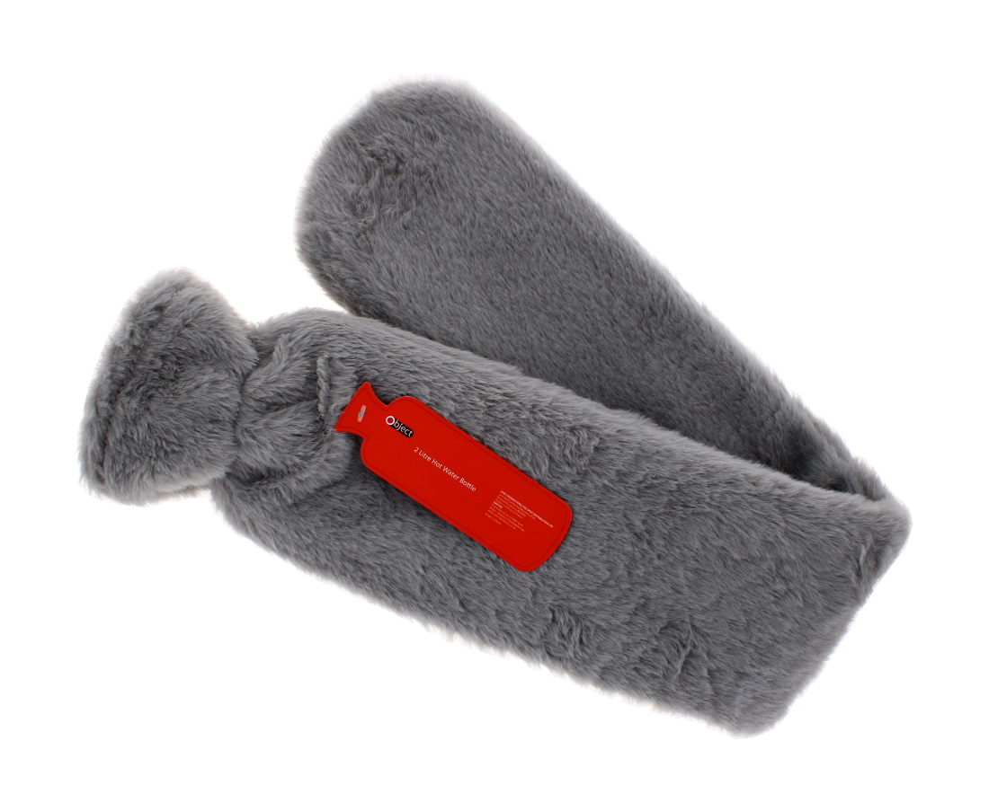Cosy Faux Fur Large Hot Water Bottle – 2L