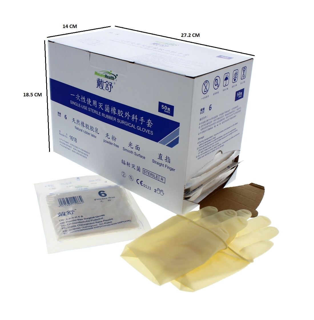 Surgical Gloves Size 6 ,50 Pairs Wholesale in bulk