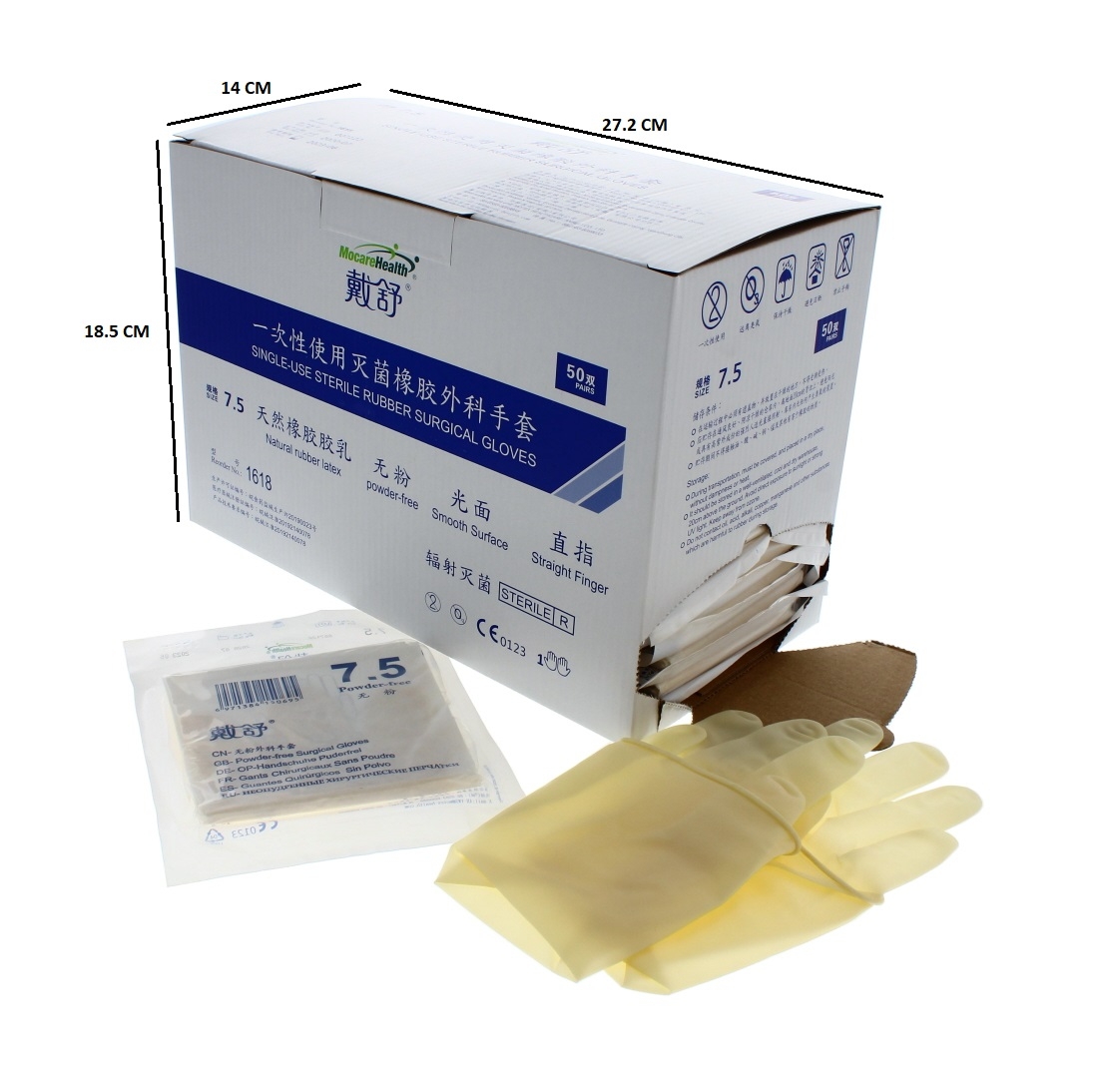 Wholesale Surgical Gloves Size 7.5 , 50 Pairs