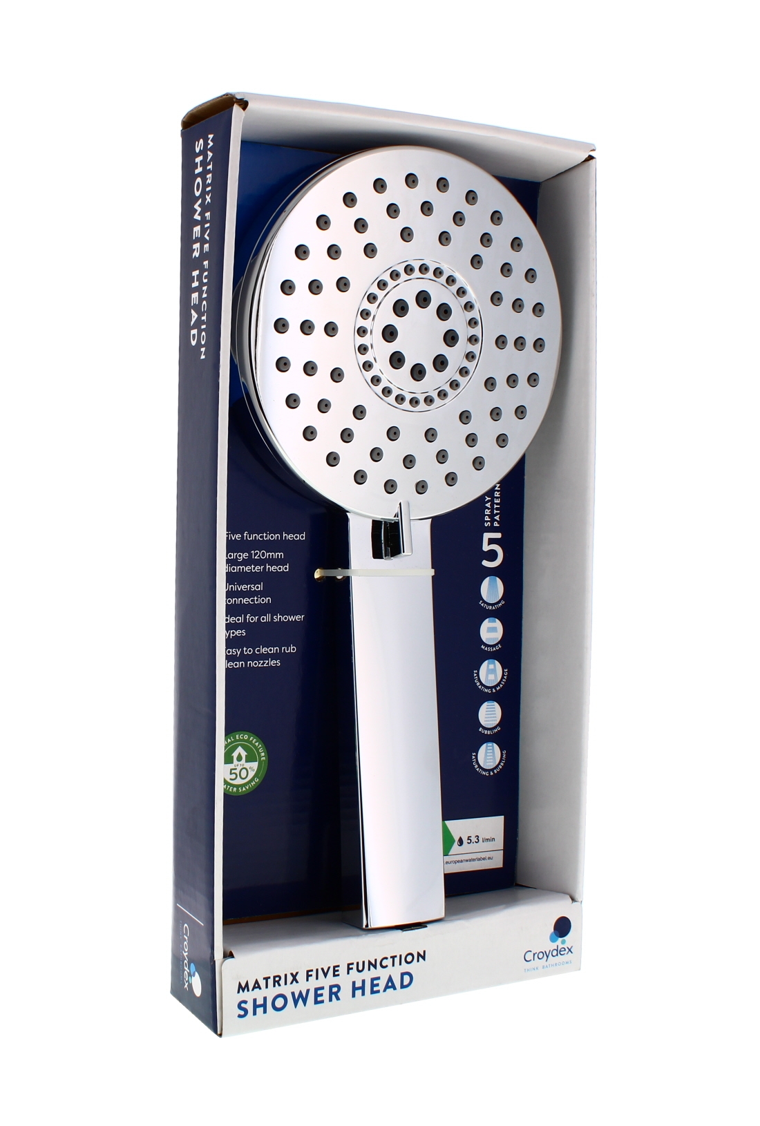 Wholesale Croydex Matrix 5 Function Shower Head