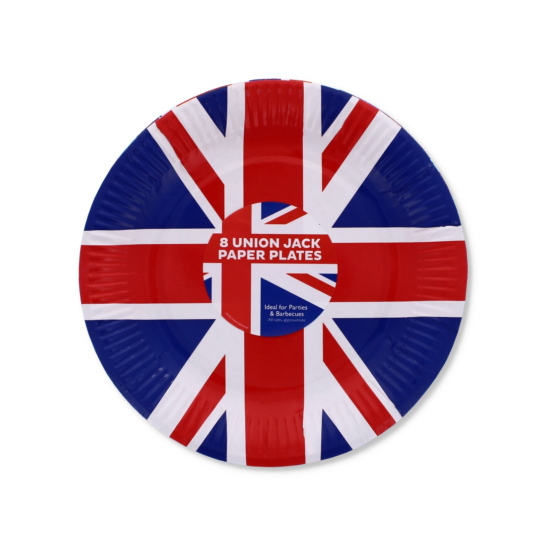 Wholesale Union Jack Paper Plates 8Pack British Decor