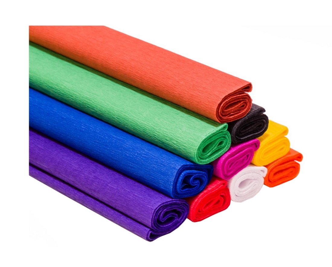 Wholesale Crepe Paper Assorted Colors 50X250cm