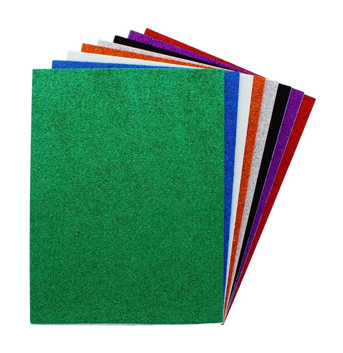 Wholesale Glitter Foam Backed Sheets 8 Pack
