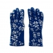 Floral Print Blue Oven Gloves For Stylish Cooking