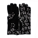 Extra-large Black Floral Printed Oven Gloves