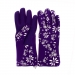 Small Purple Floral Print Oven Gloves For Style